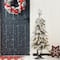 4ft. Pre-Lit Flocked Red Berry Fir Artificial Christmas Porch Tree in Urn, White Lights